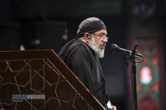 مراسم عزاداری شب عاشورای حسینی در جوار محل شهادت قائد شهید