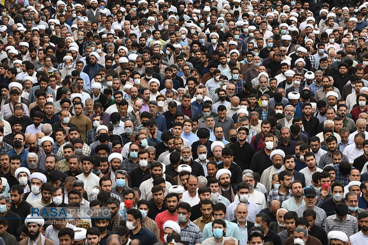 تشییع پیکر مرحوم آیت الله فاطمی&zwnj;نیا در قم