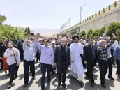 راهپیمایی ضدصهیونیستی مردم کاشان در جمعه خشم و نصر