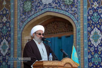 صبحگاه مشترک نیرو&zwnj;های مصلح با عنوان بیعت با امام زمان (عج) با حضور سردار باقری فرمانده کل نیرو&zwnj;های مصلح و حجت الاسلام والمسلمین رحیمیان