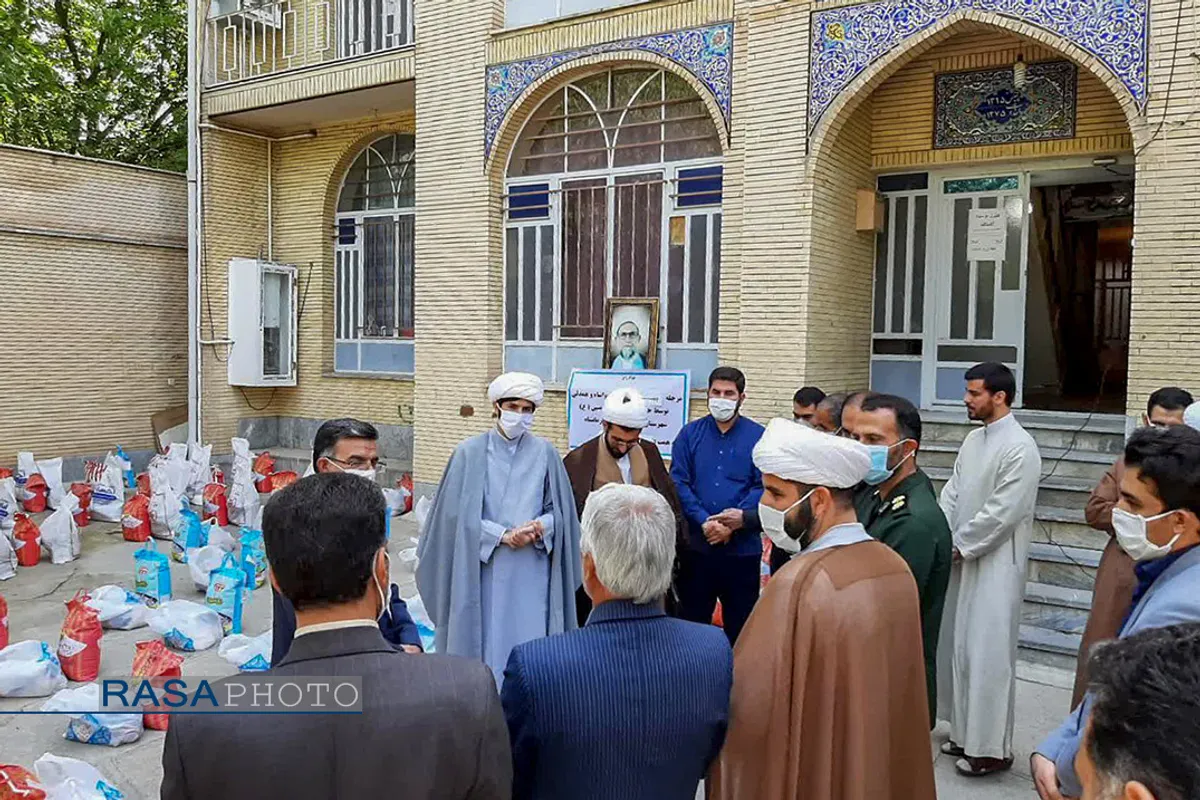 رزمایش کمک مومنانه مدرسه علمیه امیرالمومنین(ع) صحنه&lrm;