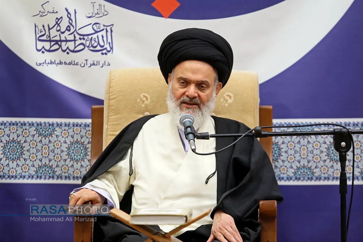 سخنرانی آیت الله حسینی بوشهری در جمع خانواده شهداء مدافع حرم