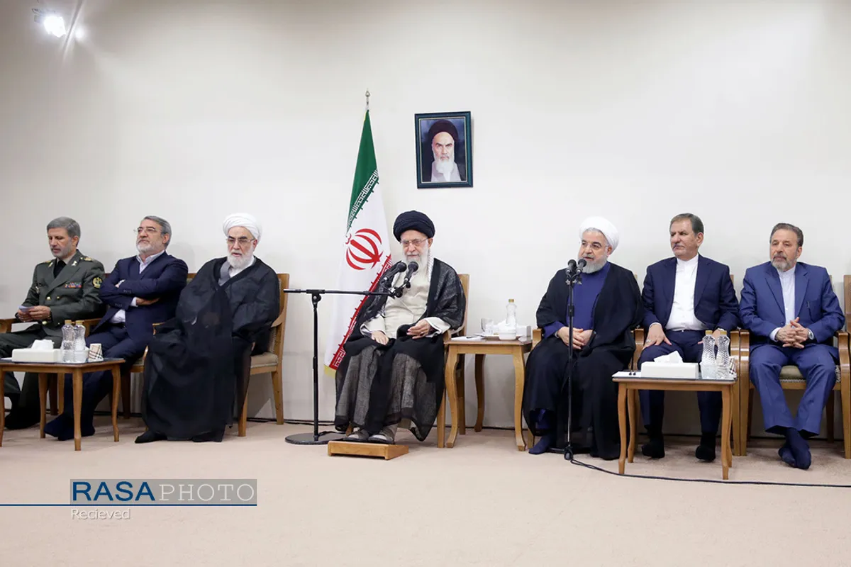 دیدار رئیس&zwnj;جمهور و اعضای هیئت دولت مقام معظم رهبری