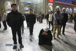 تجمع مردم قم در پی اعلام خبر شهادت رهبر معظم انقلاب