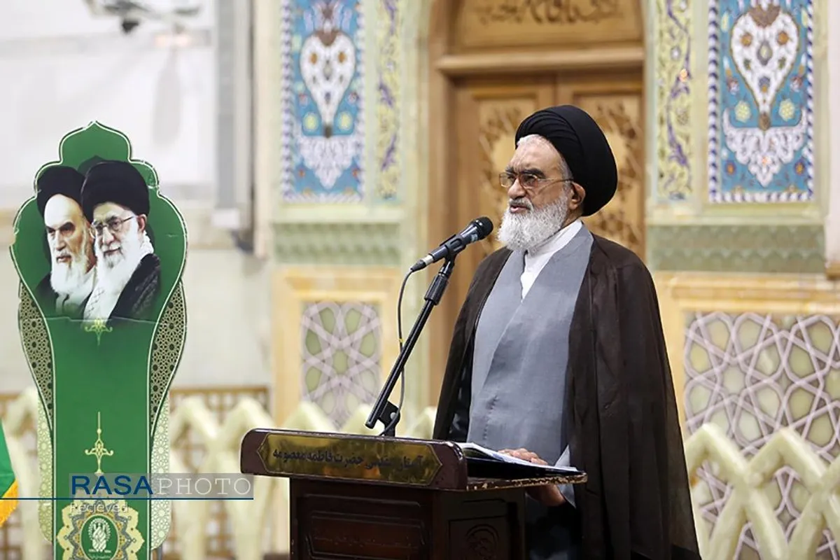 آیین سیاهپوشی حرم مطهر بانوی کرامت در آستانه آغاز ماه محرم
