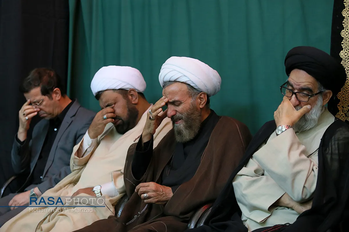 عزاداری روز سوم محرم در دفتر حضرت آیت الله مکارم شیرازی