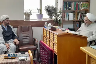 دیدار مدیرعامل خبرگزاری رسا با آیت&zwnj;الله اشرفی شاهرودی