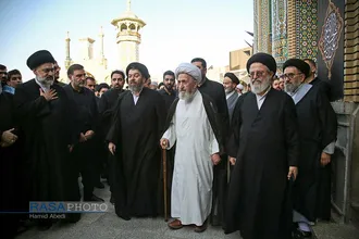 تشییع همسر آیت الله شبیری زنجانی