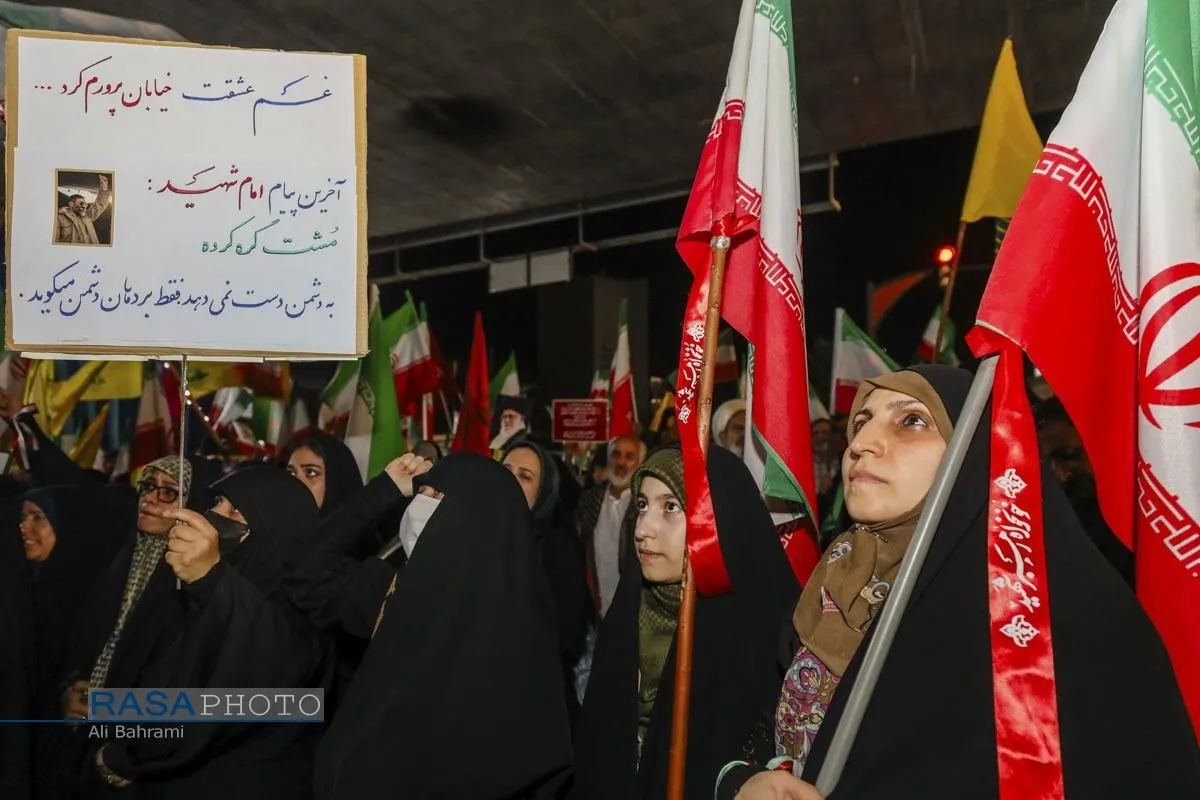 جبهه خیابان در شب عید سعید غدیر