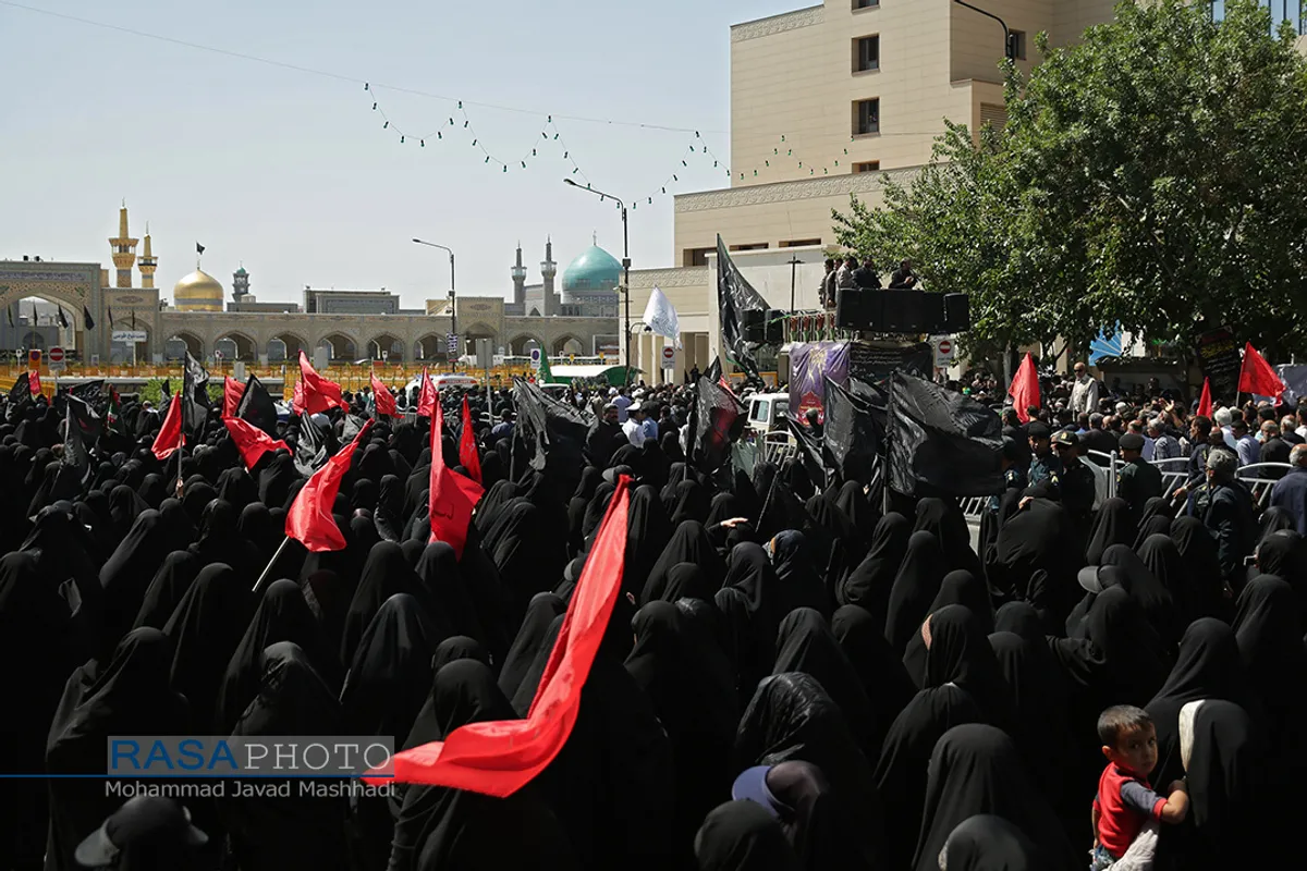 تشییع شهید و عزاداری روز شهادت حضرت امام جعفر صادق (علیه السلام) در مشهد