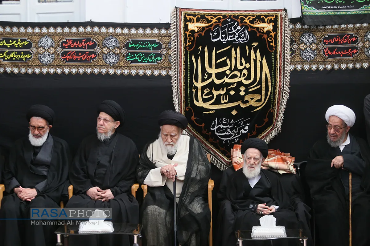 عزاداری روز هشتم محرم در بیت حضرت آیت الله شبیری زنجانی
