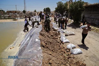 امداد رسانی مجاهدان عراقی حرکت النجباء عراق به مناطق سیل زده خوزستان
