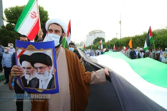 قم | جشن پیروزی&zwnj; جبهه مقاومت در نبرد غزه