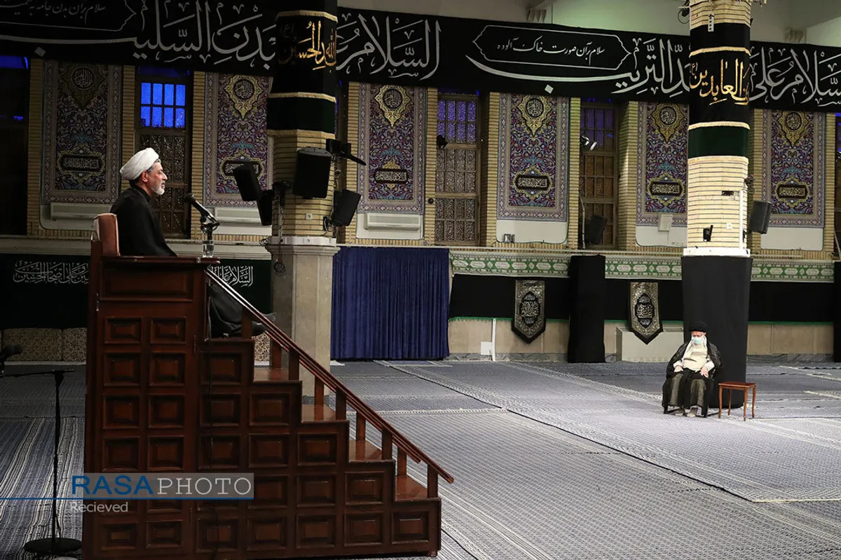 مراسم عزاداری شهادت امام رضا (ع) با حضور مقام معظم رهبری
