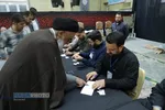 حضور آیت الله سید محمد سعیدی در پای صندوق رای دومین دوره چهاردهمین انتخابات ریاست جمهوری