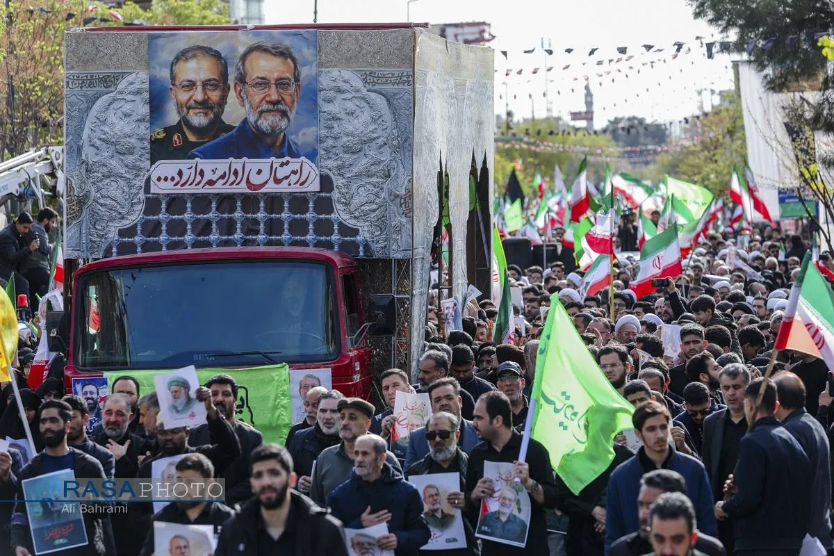 تشییع شهید دکتر علی لاریجانی در قم