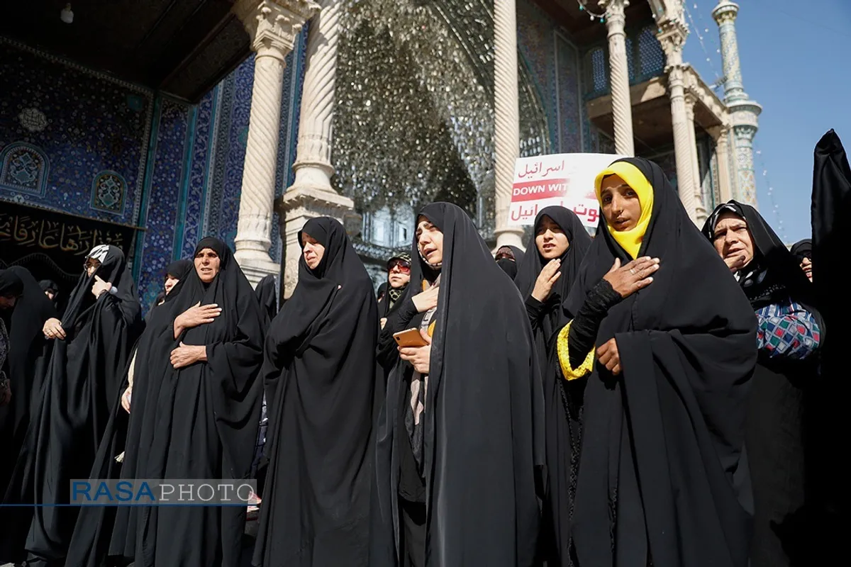 راهپیمایی طلاب قم در محکومیت حمله رژیم صهیونیستی به ملت مظلوم غزه