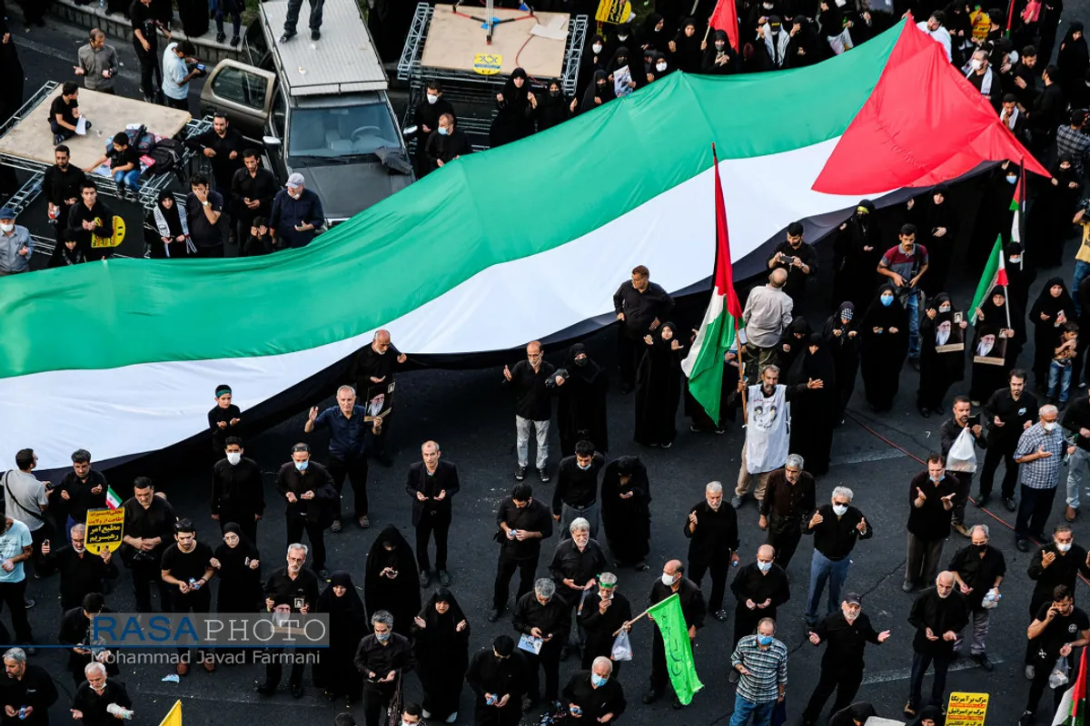 تجمع ضد صهیونیستی مردم تهران در میدان فلسطین