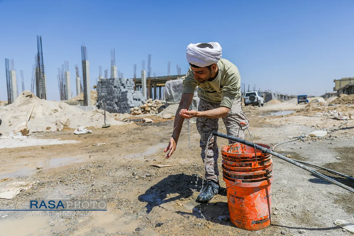 اردوی جهادی طلاب و بسیجیان قم در شهر بندر امام خمینی (سربندر)&lrm;&lrm;