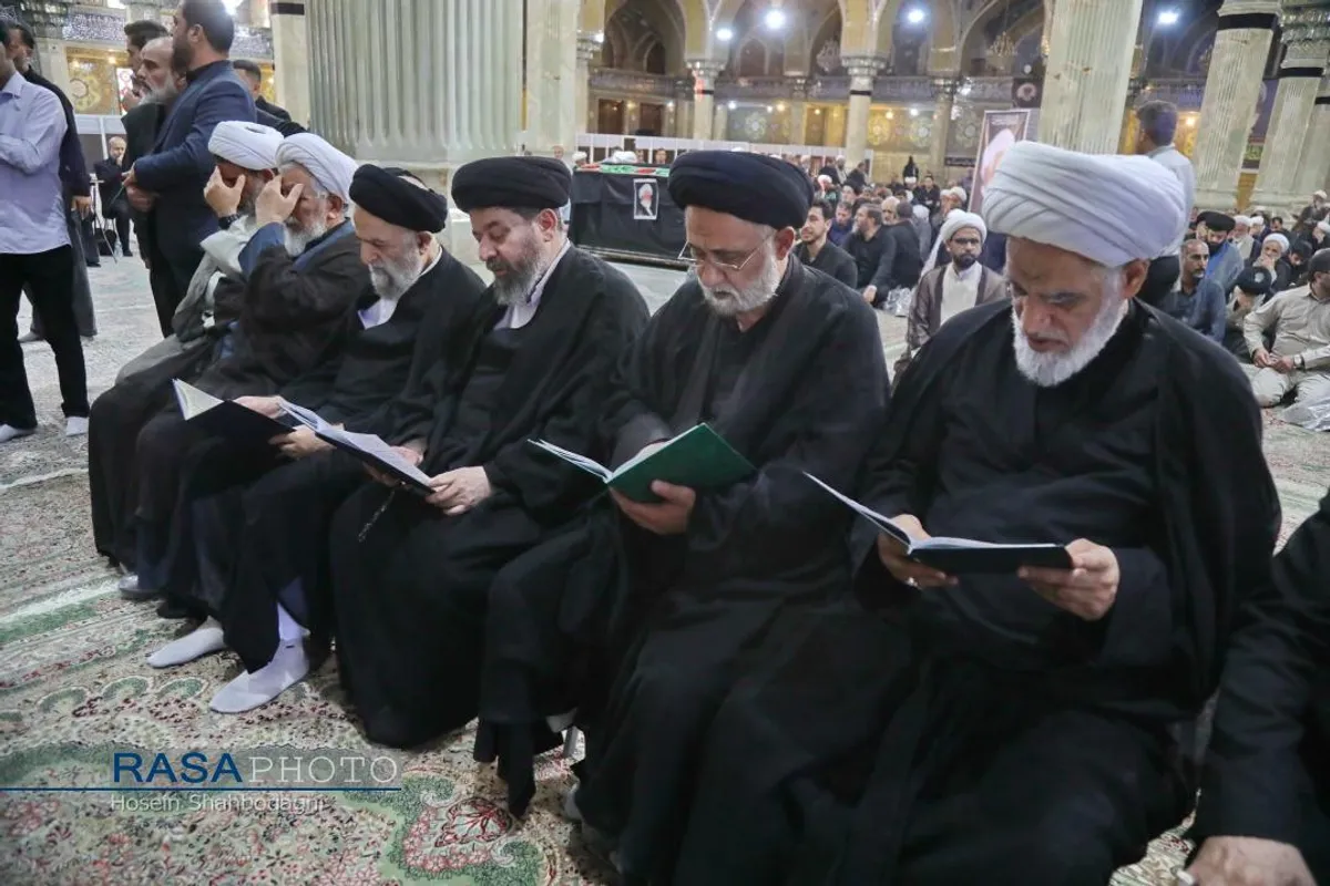 تشییع پیکر آیت&zwnj; الله نعیم آبادی در قم