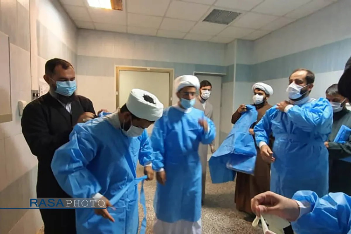 حضور طلاب جهادگر در بیمارستان شهداء خلیج فارس بوشهر