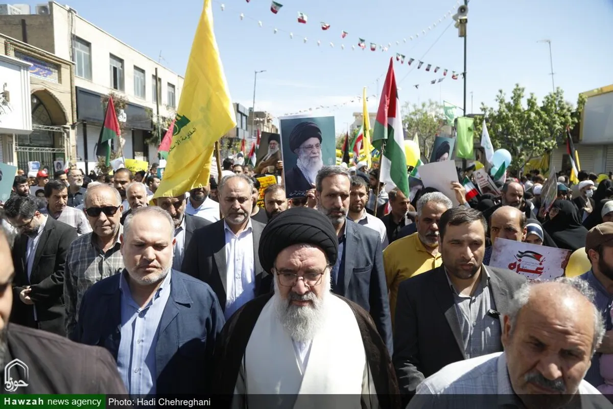 حضور شخصیت های حوزوی در راهپیمایی روز جهانی قدس