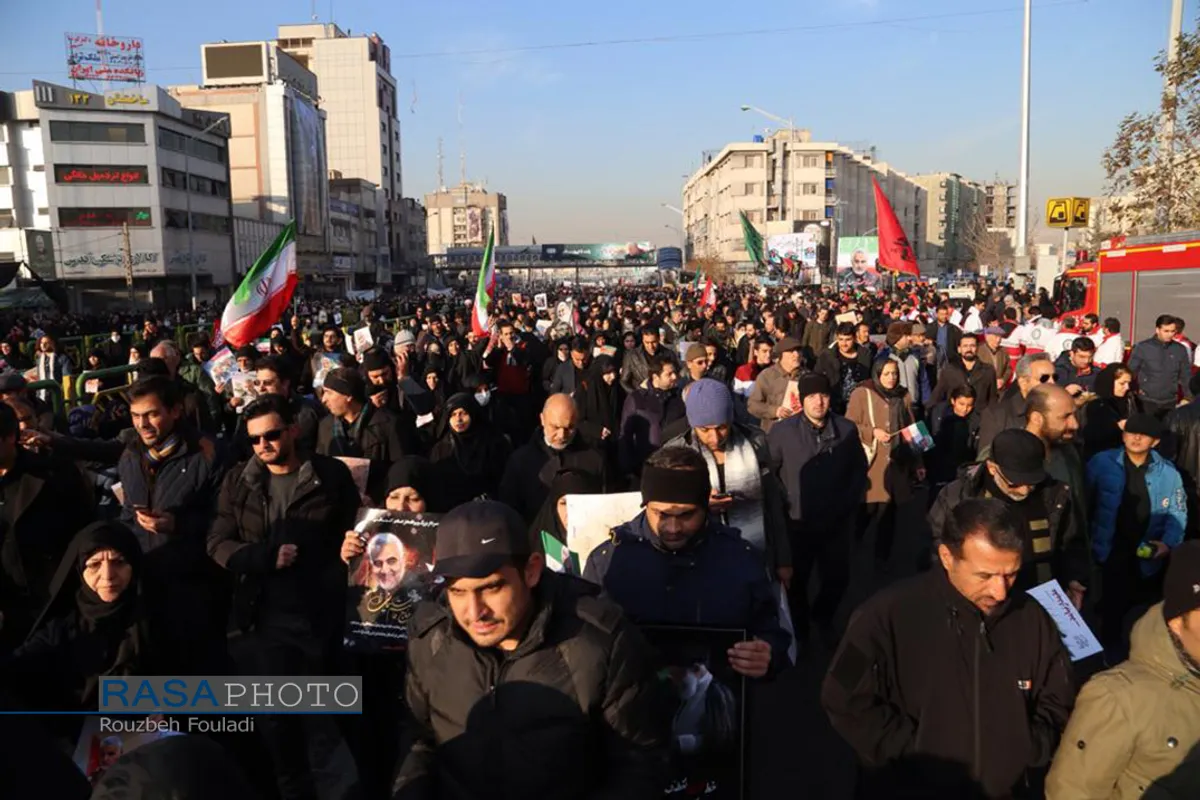تشییع باشکوه سپهبد شهید حاج قاسم سلیمانی در تهران