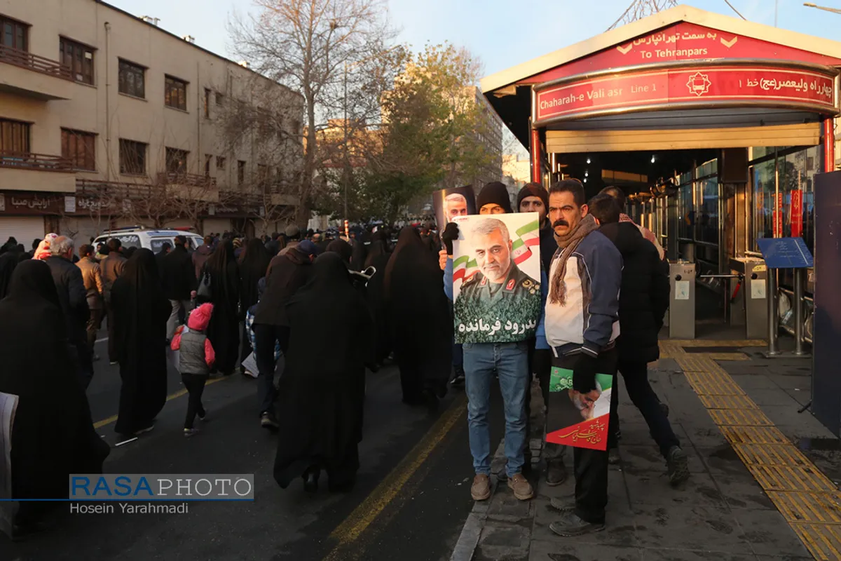 تشییع باشکوه سپهبد شهید حاج قاسم سلیمانی در تهران