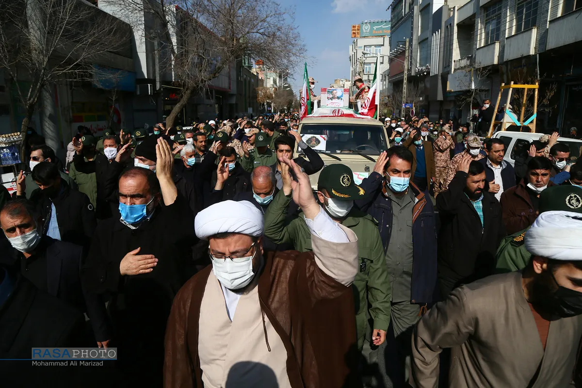 تشییع پیکر مطهر سردار مهدی مهدوی نژاد
