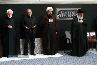 مراسم عزاداری شام غریبان حسینی (علیه&zwnj;السلام) در حسینیه امام خمینی (ره)