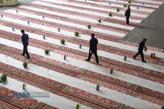 سفره افطار حرم کریمه اهلبیت (سلام&zwnj;الله&zwnj;علیها) در قم