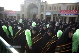دسته عزاداری خادمان حرم کریمه اهل&zwnj;بیت (س) در روز شهادت حضرت امام موسی کاظم (علیه&zwnj;السلام)