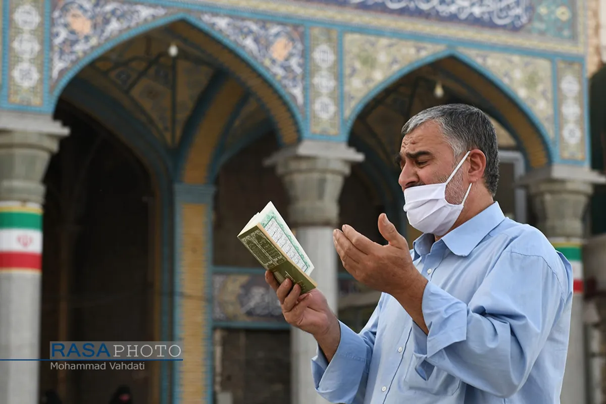 حال و هوای مسجد مقدس جمکران در روز عرفه