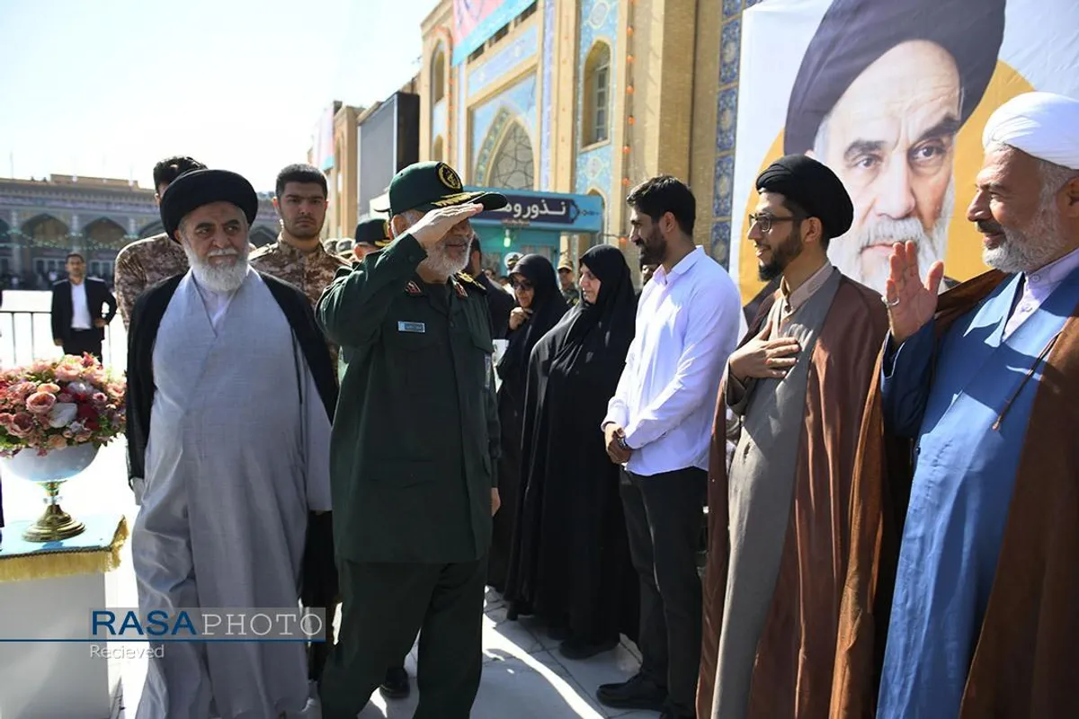 صبحگاه مشترک نیروی&zwnj;های مسلح در مسجد مقدس جمکران