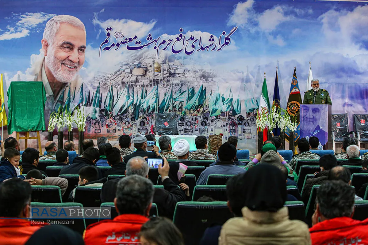 سالگرد شهادت حاج قاسم سلیمانی در بزرگترین گلزار شهدا مدافع حرم