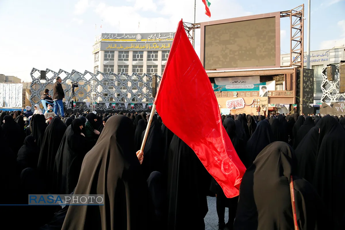 اجتماع دختران انقلاب در میدان امام حسین (ع) تهران