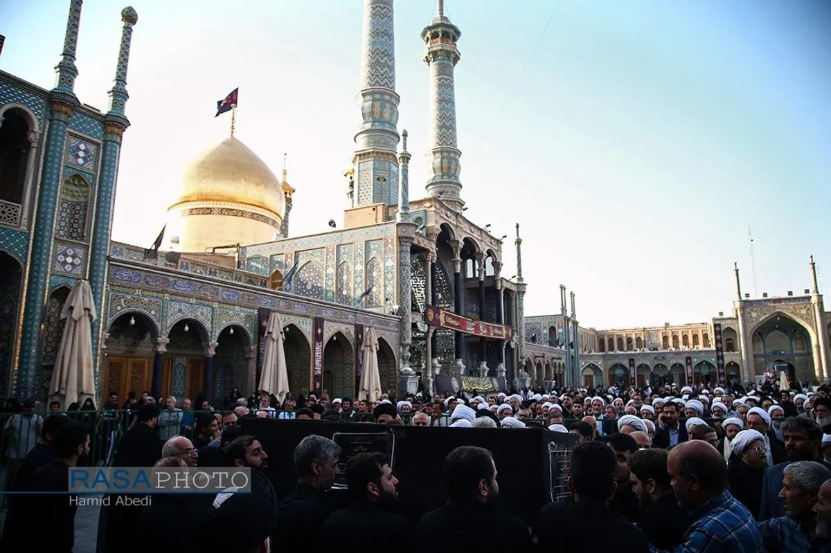 تشییع همسر آیت الله شبیری زنجانی