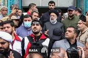حضور سرزده رئیس‌جمهور در منطقه‌ سیل زده فیروزکوه
