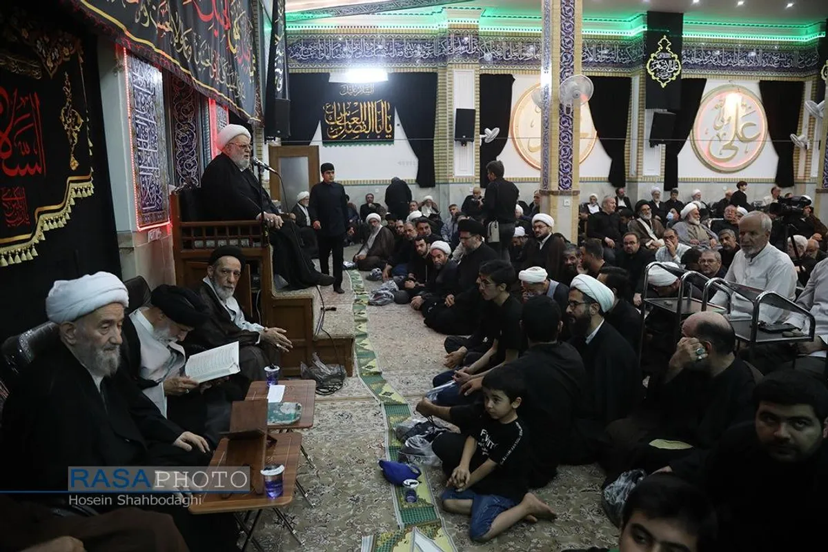 مراسم ختم همسر آیت الله شبیری زنجانی
