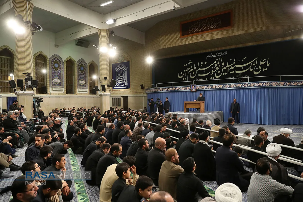 مراسم سوگواری سالروز شهادت مولای متقیان امام علی(ع) با حضور مقام معظم رهبری