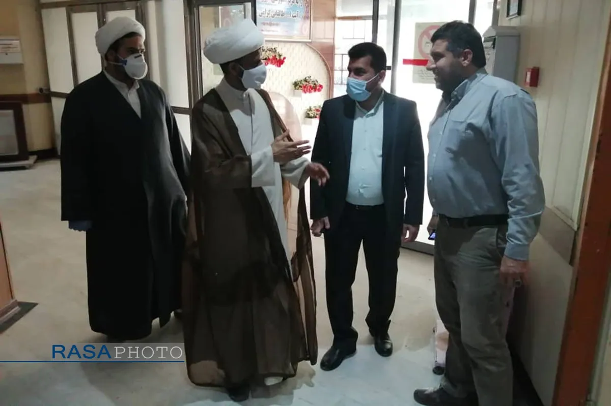 بازدید امام جمعه خرمشهر از بیمارستان آیت الله طالقانی&lrm;