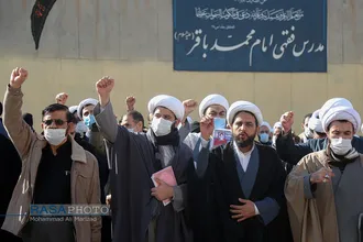 تجمع اساتید و طلاب در حمایت از آرمان&zwnj;های نظام و ولایت فقیه