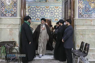 تشییع پیکر آیت الله سیدهادی حسینی سیستانی برادر حضرت آیت&zwnj;الله سید علی سیستانی