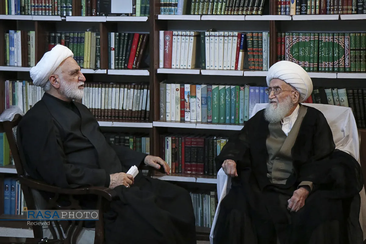 دیدار رئیس قوه قضائیه با حضرت آیت الله نوری همدانی
