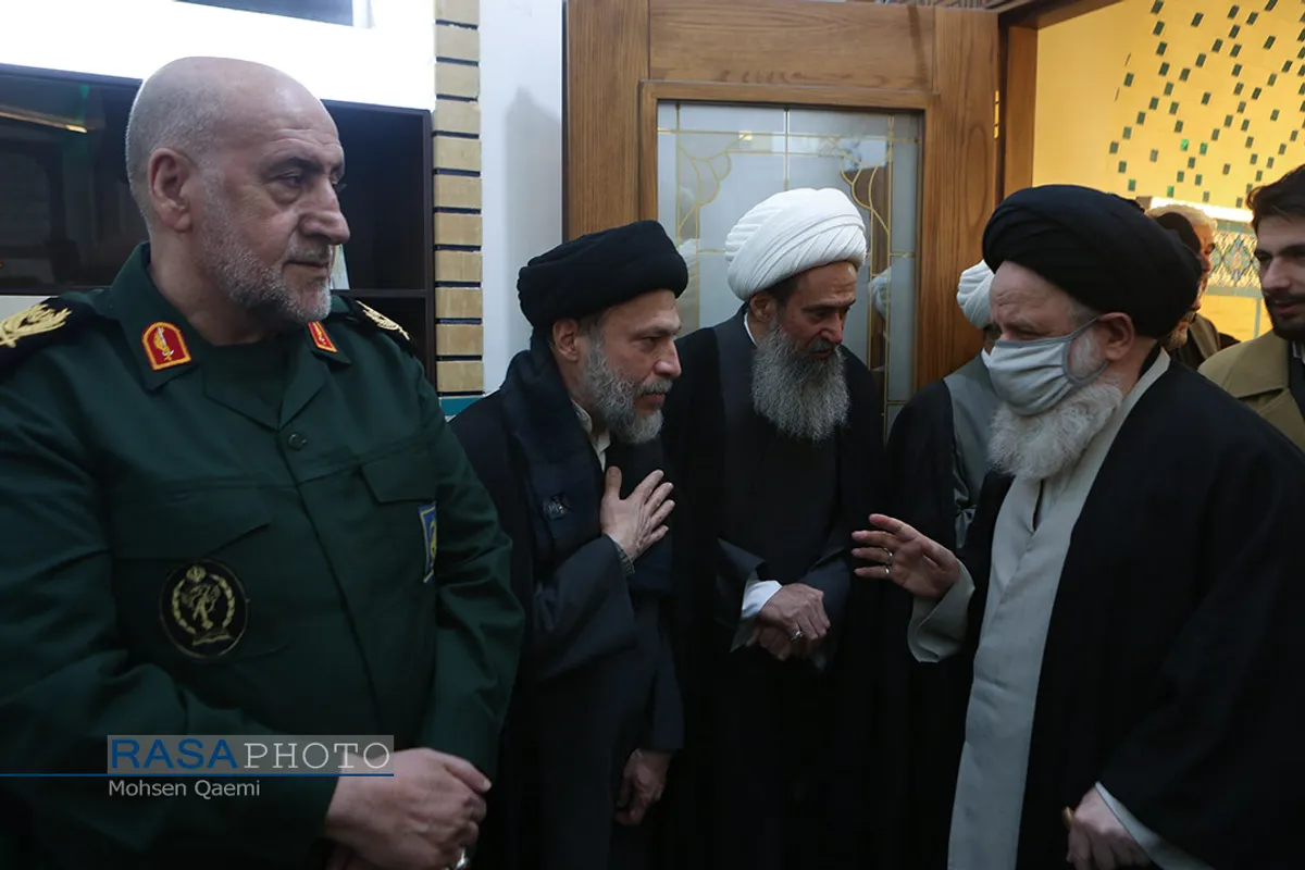 مراسم ختم همسر شهید محراب آیت الله سید محمدباقر حکیم در قم