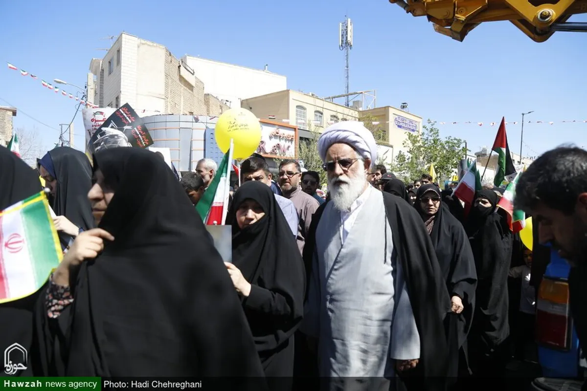 حضور شخصیت های حوزوی در راهپیمایی روز جهانی قدس