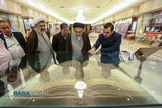 دیدار حجت الاسلام والسملمین خاموشی رئیس ساز مان اوقاف با مراجع تقلید و علما
