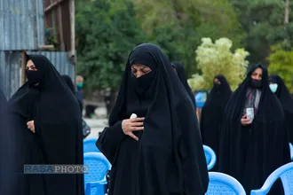 اجتماع عزاداران در روز شهادت حضرت امام رضا (ع) در حرم مطهر امامزاده عبدالله گرگان