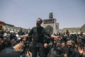عزاداری روز تاسوعای حسینی در حرم مطهر رضوی
