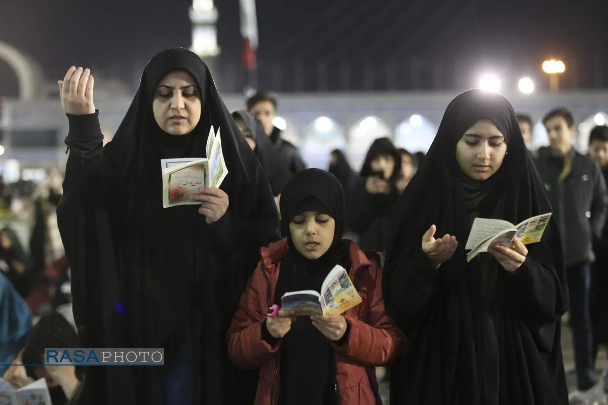 مراسم احیاء شب ۱۹ ماه مبارک رمضان در مسجد مقدس جمکران